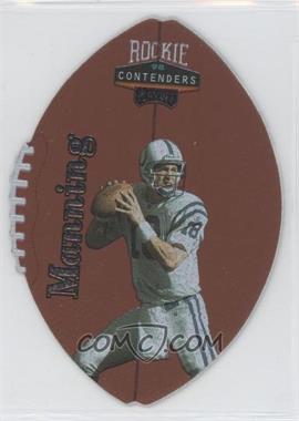 1998 Playoff Contenders - Leather Footballs - Silver #37 - Peyton Manning