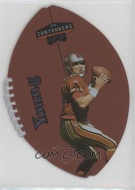 1998 Playoff Contenders - Leather Footballs - Silver #82 - Steve Young