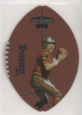 1998 Playoff Contenders - Leather Footballs - Silver #82 - Steve Young