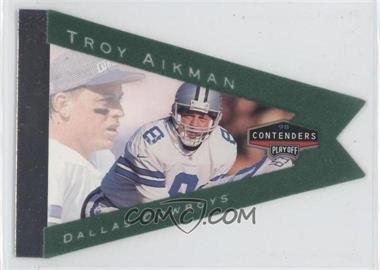 1998 Playoff Contenders - Pennants - Green #20 - Troy Aikman