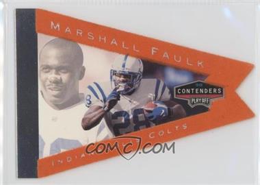 1998 Playoff Contenders - Pennants - Orange #40 - Marshall Faulk