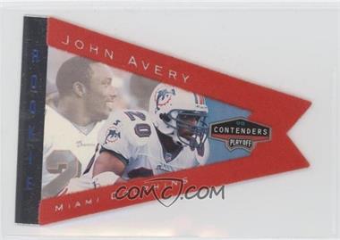 1998 Playoff Contenders - Pennants - Red #50 - John Avery