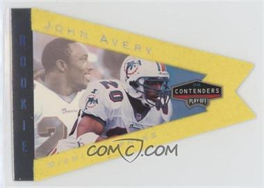 1998 Playoff Contenders - Pennants - Yellow #50 - John Avery