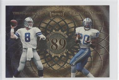 1998 Playoff Momentum SSD - Class Reunion Quads - Jumbo #ASSR - Troy Aikman, Barry Sanders, Deion Sanders, Andre Rison