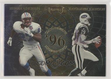 1998 Playoff Momentum SSD - Class Reunion Quads - Jumbo #GJAG - Eddie George, Keyshawn Johnson, Karim Abdul-Jabbar, Terry Glenn