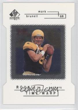 1998 SP Authentic - [Base] - Die-Cut #39 - Rookie Time Warp - Mark Brunell /500