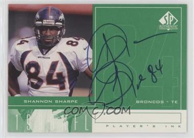 1998 SP Authentic - Player's Ink #SS - Shannon Sharpe