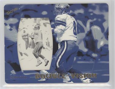 1998 Skybox Double Vision - [Base] #3 - Troy Aikman (Beginning Passing Motion) /5000