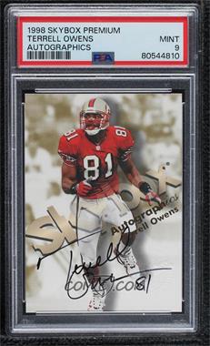 1998 Skybox Premium - Autographics - Black #_TEOW - Terrell Owens [PSA 9 MINT]