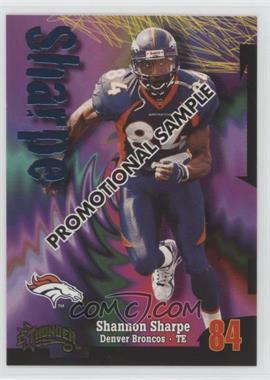 1998 Skybox Thunder - [Base] #162.2 - Shannon Sharpe (Promotional Sample)