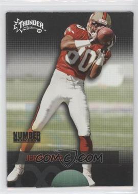 1998 Skybox Thunder - Number Crushers #8 NC - Jerry Rice