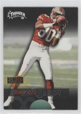 1998 Skybox Thunder - Number Crushers #8 NC - Jerry Rice