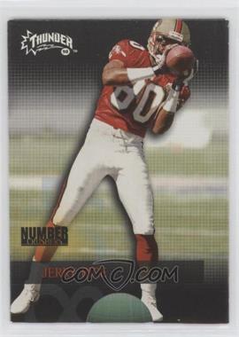 1998 Skybox Thunder - Number Crushers #8 NC - Jerry Rice