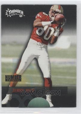 1998 Skybox Thunder - Number Crushers #8 NC - Jerry Rice