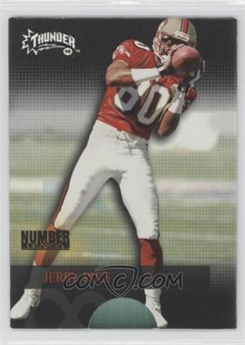 1998 Skybox Thunder - Number Crushers #8 NC - Jerry Rice