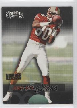 1998 Skybox Thunder - Number Crushers #8 NC - Jerry Rice