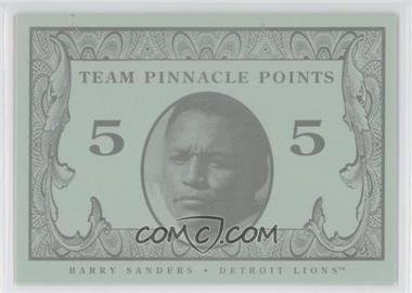 1998 Team Pinnacle Collector's Club - Team Pinnacle Points - 5 #_BASA - Barry Sanders