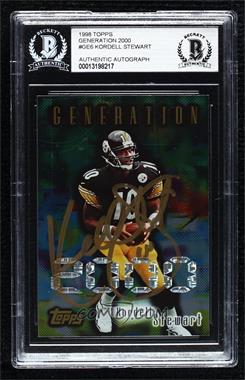 1998 Topps - Generation 2000 #GE6 - Kordell Stewart [BAS BGS Authentic]