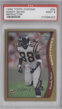 1998 Topps Chrome - [Base] - Refractor #35 - Randy Moss [PSA 9 MINT]