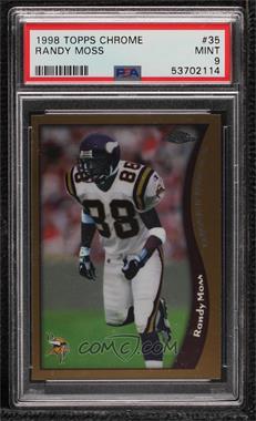 1998 Topps Chrome - [Base] #35 - Randy Moss [PSA 9 MINT]