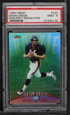 1998 Topps Finest - [Base] - No Protector Refractor #122 - Brian Griese [PSA 9 MINT]