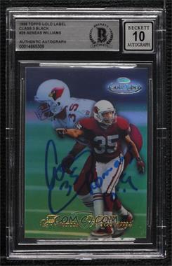 1998 Topps Gold Label - [Base] - Class 3 Black Label #26 - Aeneas Williams [BAS BGS Authentic]
