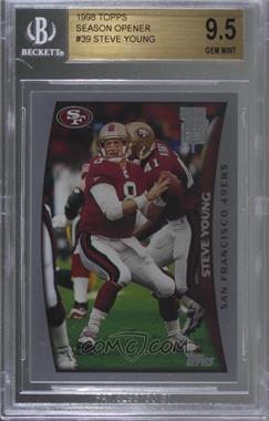 1998 Topps Season Opener - [Base] #39 - Steve Young [BGS 9.5 GEM MINT]