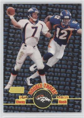 1998 Topps Stadium Club - Double Threat #DT5 - John Elway, Marcus Nash