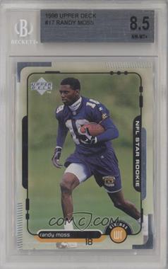 1998 Upper Deck - [Base] #17 - Randy Moss [BGS 8.5 NM‑MT+]