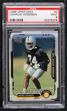 1998 Upper Deck - [Base] #4 - Charles Woodson [PSA 9 MINT]