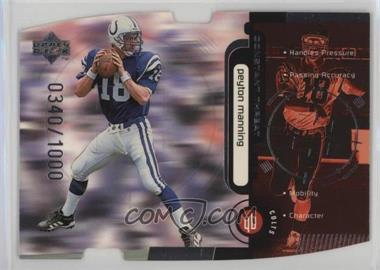 1998 Upper Deck - Constant Threat - Silver Die-Cut #CT2 - Peyton Manning /1000