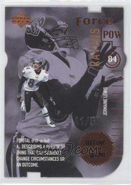 1998 Upper Deck - Define the Game - Bronze Die-Cut #DG18 - Jermaine Lewis /50