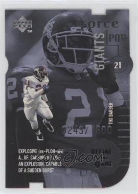 1998 Upper Deck - Define the Game - Silver Die-Cut #DG6 - Tiki Barber /1500