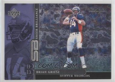 1998 Upper Deck Black Diamond Rookie Edition - Sheer Brilliance #B16 - Brian Griese /1400