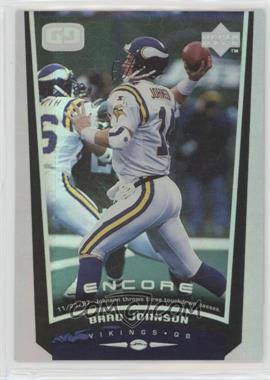 1998 Upper Deck Encore - [Base] #89 - Brad Johnson