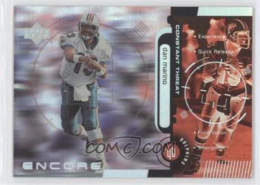 1998 Upper Deck Encore - Constant Threat #CT1 - Dan Marino