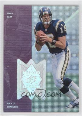 1998 Upper Deck SPx Finite - [Base] - Spectrum #335 - The New School - Ryan Leaf /50