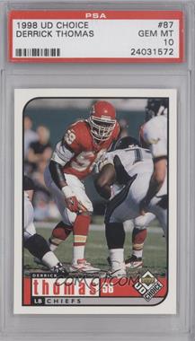 1998 Upper Deck UD Choice - [Base] #87 - Derrick Thomas [PSA 10 GEM MT]