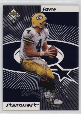 1998 Upper Deck UD Choice - Starquest/Rookquest - Blue #SR04 - Brett Favre, Vonnie Holliday