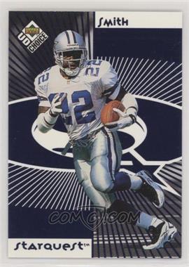 1998 Upper Deck UD Choice - Starquest/Rookquest - Blue #SR09 - Emmitt Smith, Fred Taylor