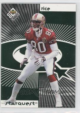 1998 Upper Deck UD Choice - Starquest/Rookquest - Green #SR07 - Jerry Rice, Randy Moss