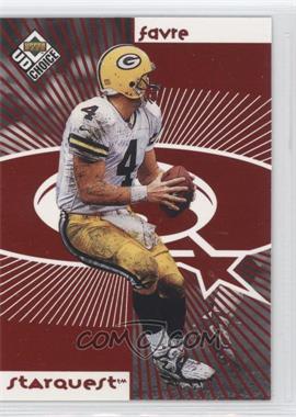 1998 Upper Deck UD Choice - Starquest/Rookquest - Red #SR04 - Brett Favre, Vonnie Holliday