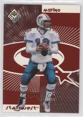 1998 Upper Deck UD Choice - Starquest/Rookquest - Red #SR13 - Dan Marino, Brian Griese