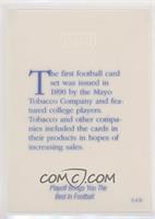 The first football card set…