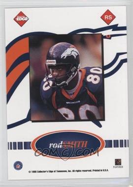 1999 Collector's Edge Fury - NFL Game Ball - Blank Front Proof Without Foil #RS - Rod Smith
