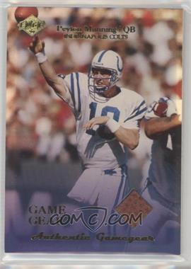 1999 Collector's Edge Odyssey - Peyton Manning Game Gear Footballs #PM.1 - Peyton Manning (Left arm over his numbers)