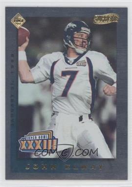 1999 Collector's Edge Supreme - Super Bowl XXXIII Supremacy - Preview #S-1 - John Elway