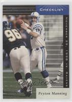 Checklist - Peyton Manning [EX to NM]