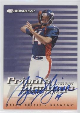 1999 Donruss - Private Signings #_BRGR - Brian Griese
