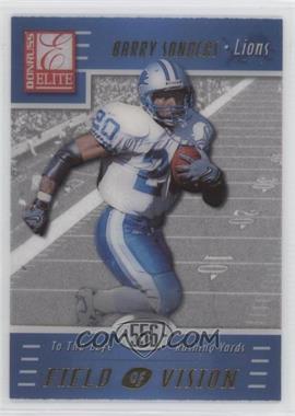 1999 Donruss Elite - Field of Vision #12A - Barry Sanders /556